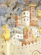 GIOTTO di Bondone The Devils Cast out of Arezzo (mk08) France oil painting artist